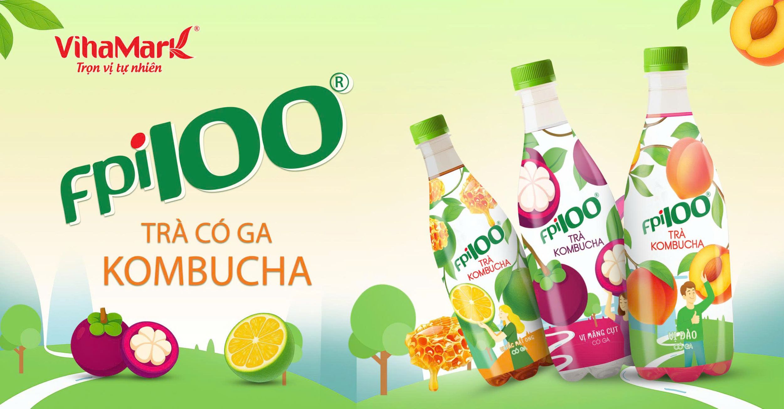 Vihamark tưng bừng ra mắt sản phẩm mới: Trà Kombucha với 3 hương vị độc đáo
