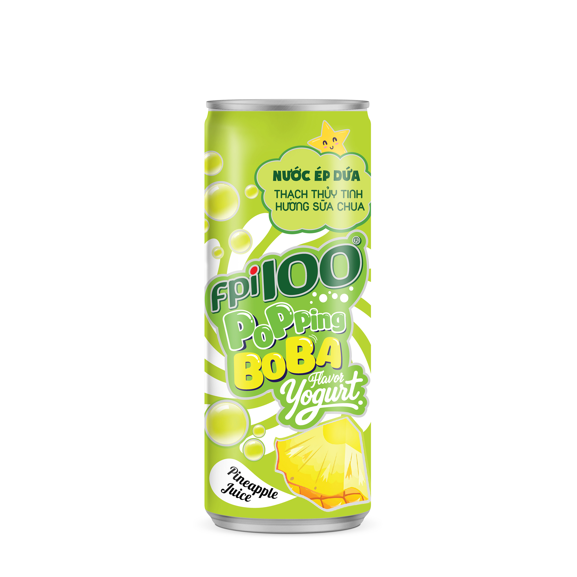 Nước ép dứa thạch thuỷ tinh FPI100 hương sữa chua