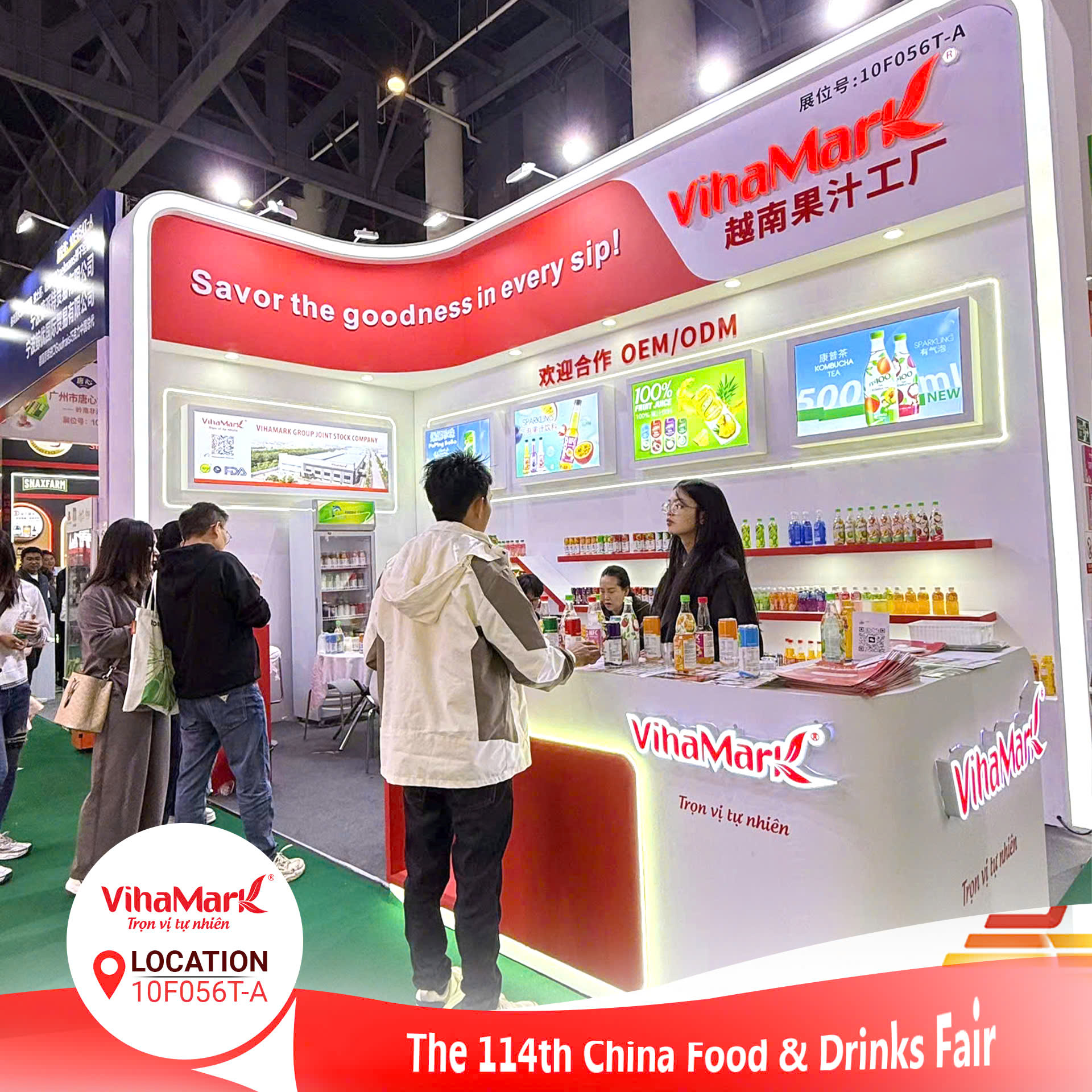 VIHAMARK KHẲNG ĐỊNH VỊ THẾ TẠI HỘI CHỢ THỰC PHẨM & ĐỒ UỐNG TRUNG QUỐC LẦN THỨ 114, THÀNH ĐÔ 2026